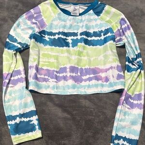 Art Class Blue and White Tie-Dye Shirt